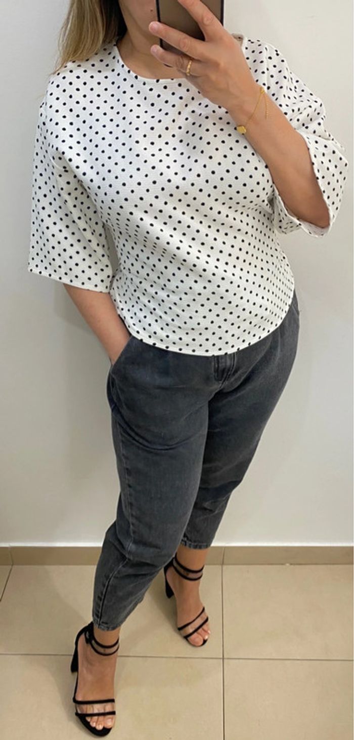 Blouse a pois Zara - photo numéro 5