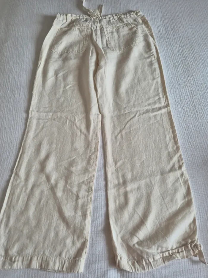 Comptoir des cotonniers - Pantalon beige / écru taille 40 - photo numéro 14