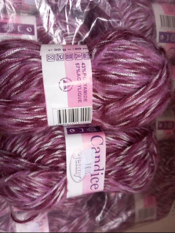 Lot 12 pelotes rose marbré - photo numéro 2