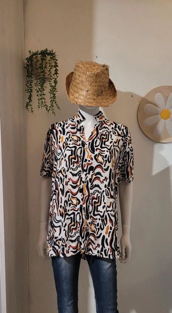 Chemise manches courtes colorée
