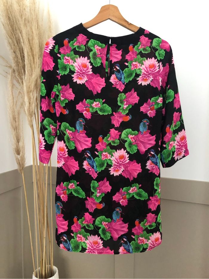 Tunique Vero Moda fleurs et oiseaux - XS - photo numéro 2