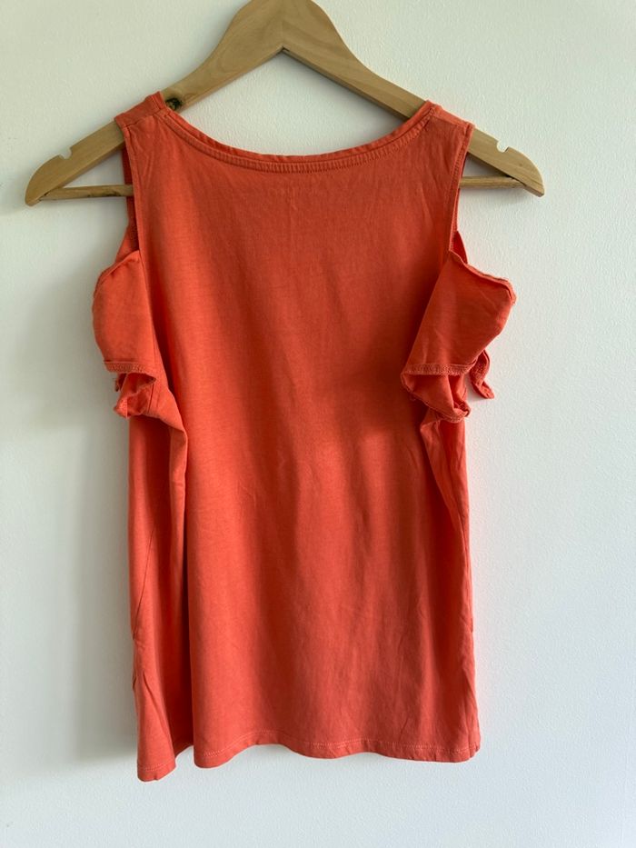 Top épaules dénudée orange in extenso taille 36 S - photo numéro 2