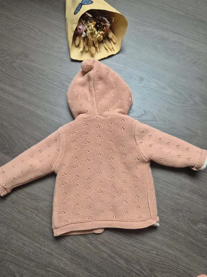 Magnifique gilet veste en maille et polaire kiabi 9 mois - photo numéro 6
