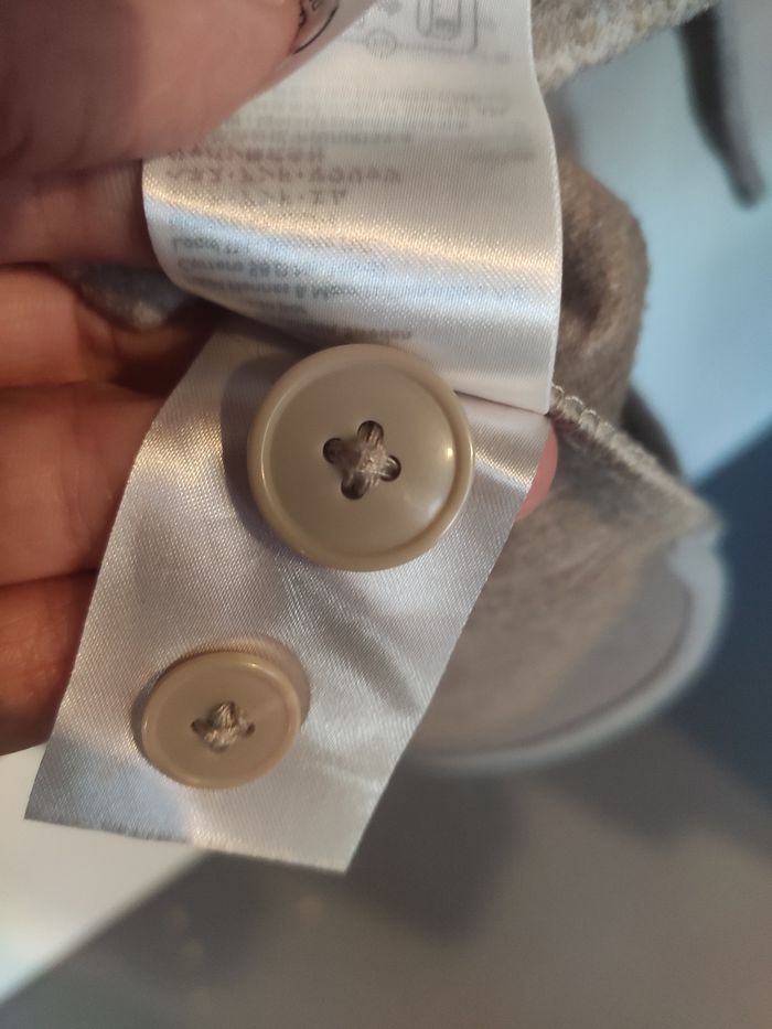 H&M Veste surchemise beige S - photo numéro 4