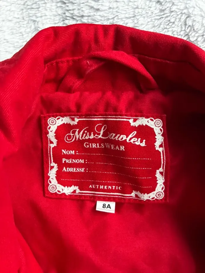 Veste rouge 8 ans - photo numéro 4