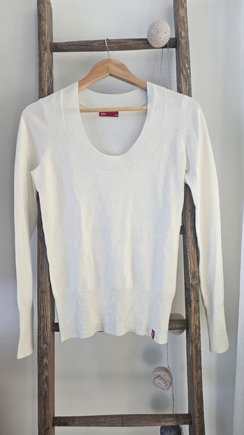 Pull Esprit taille 38 M blanc
