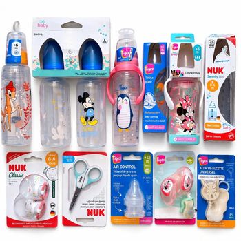 🍼 Kit biberons bébé NEUF Tigex & NUK – Disney (Mickey, Minnie, Bambi…) – anti-colique – complet