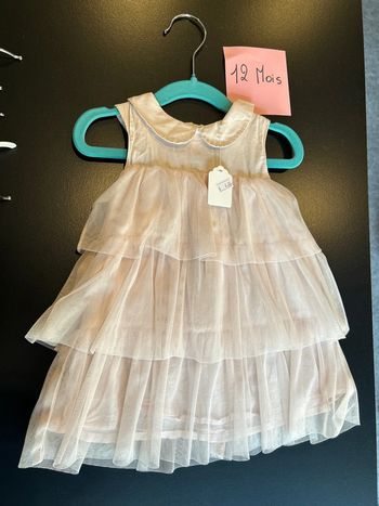 Robe en tulle rose pale