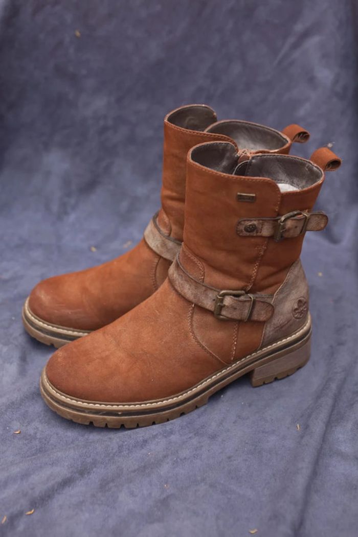 Bottines marrons fourrées RIEKER - photo numéro 3