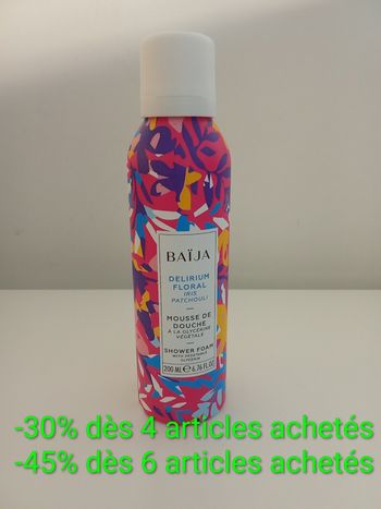 Mousse de douche BAÏJA Delirium Floral (200ml) - NEUF