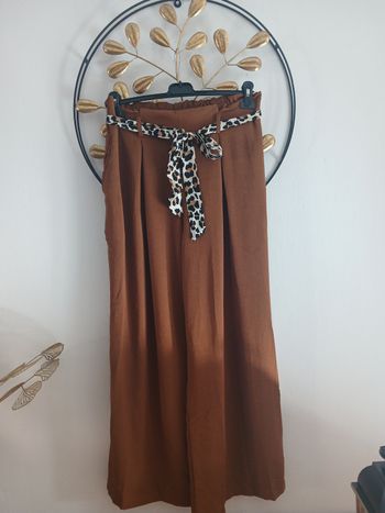 Pantalon fluide camel taille 48