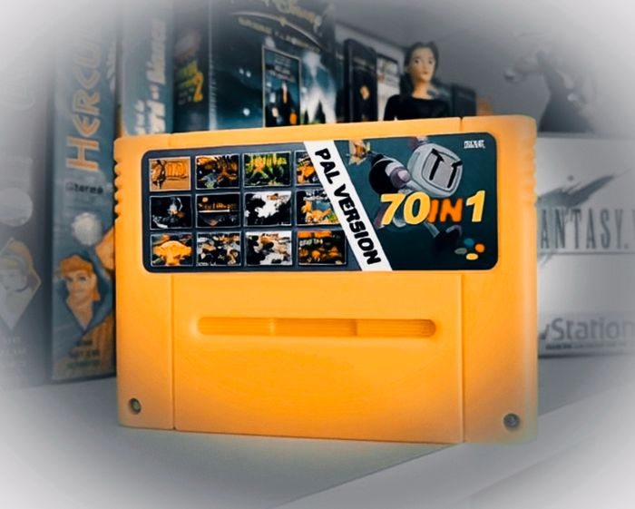 70 jeux Super Nintendo SNES en 1 cartouche