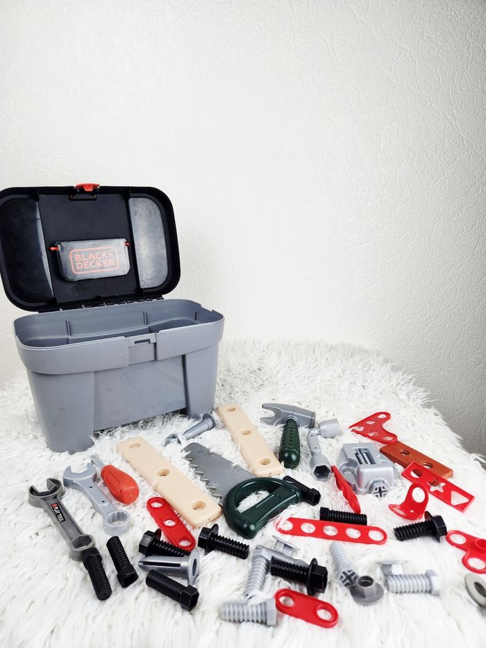 Diable bricolo et caisse à outils avec ces accessoires marque Black and Decker Smoby 🎅 - photo numéro 5