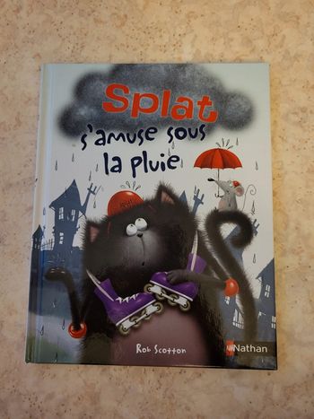 Livre Splat s'amuse sous la pluie