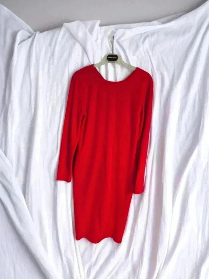 Robe fermeture au dos double sense🌹 xl🌹 rouge - photo numéro 2