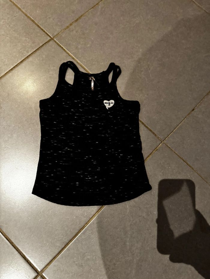 Débardeur - Orchestra - Magic / Coeur - Bleu marine & blanc - 5 ans