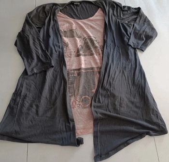 t-shirt 2 en 1 taille 44