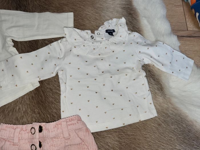 Haut tee-shirt et short fille 3 mois - photo numéro 3
