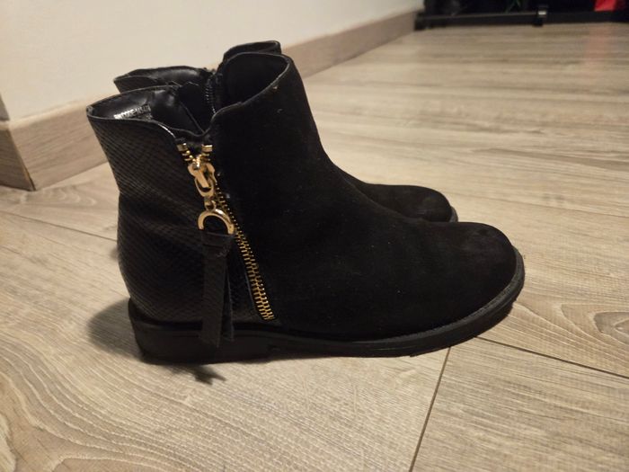 Bottines  bi matiere