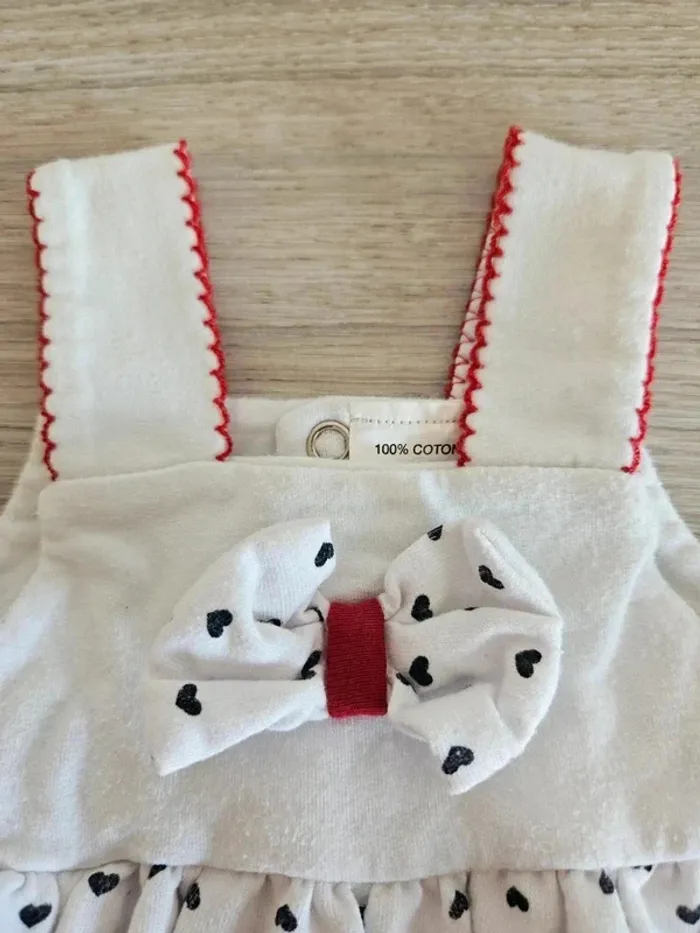 Robe "petits coeurs" 6 mois, fruit de ma passion - photo numéro 2