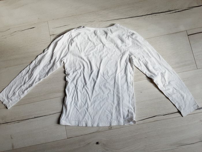 Vêtement fille tee-shirt manches longues noir et blanc In extenso 12 ans - photo numéro 4
