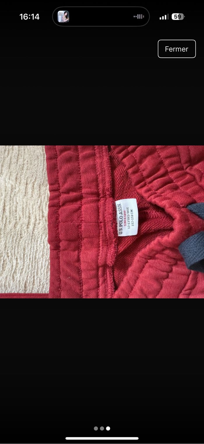 Jogging rouge USPA - photo numéro 3