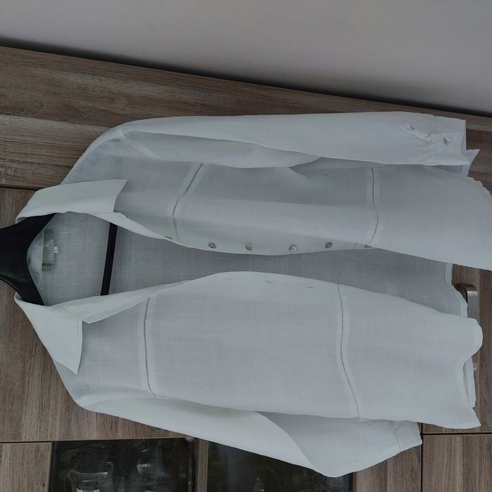 Ensemble Chemise pantalon été blanc