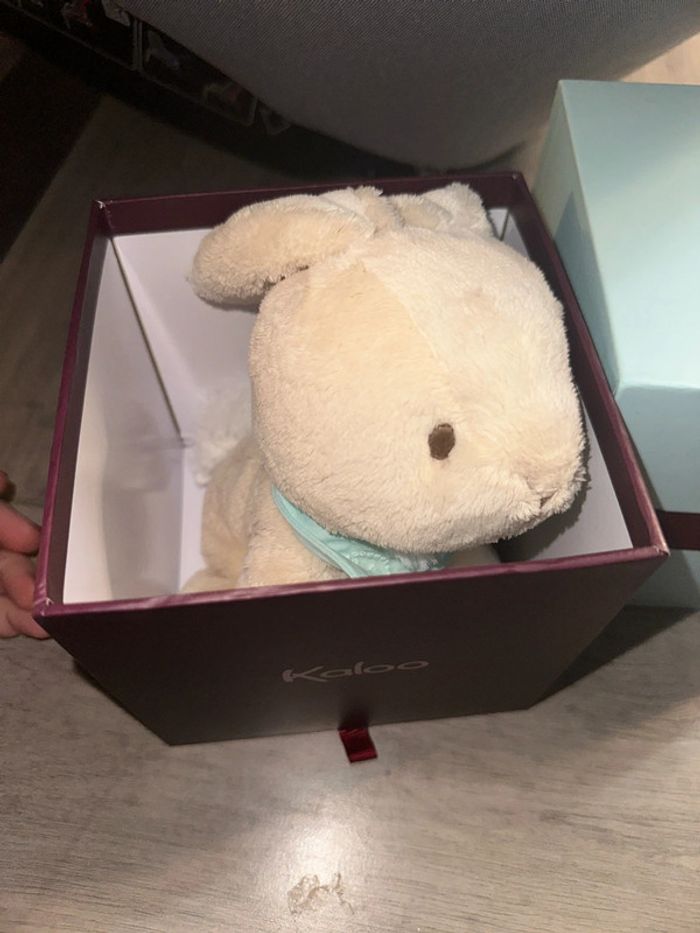 Doudou peluche lapin kaloo praline - photo numéro 3
