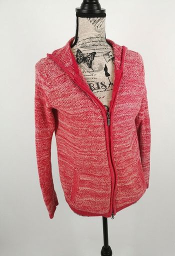 🌸Gilet zippé à capuche rose chiné
Taille 38🌸