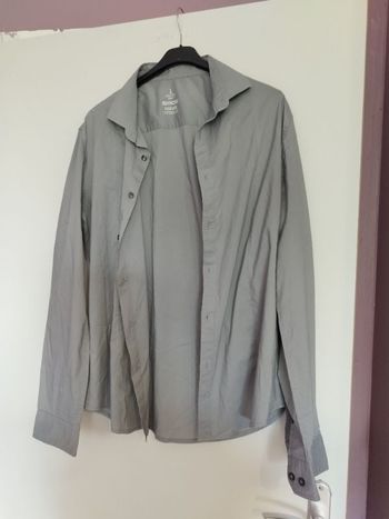 Chemise manches longues homme taille l slim fit de la marque smog