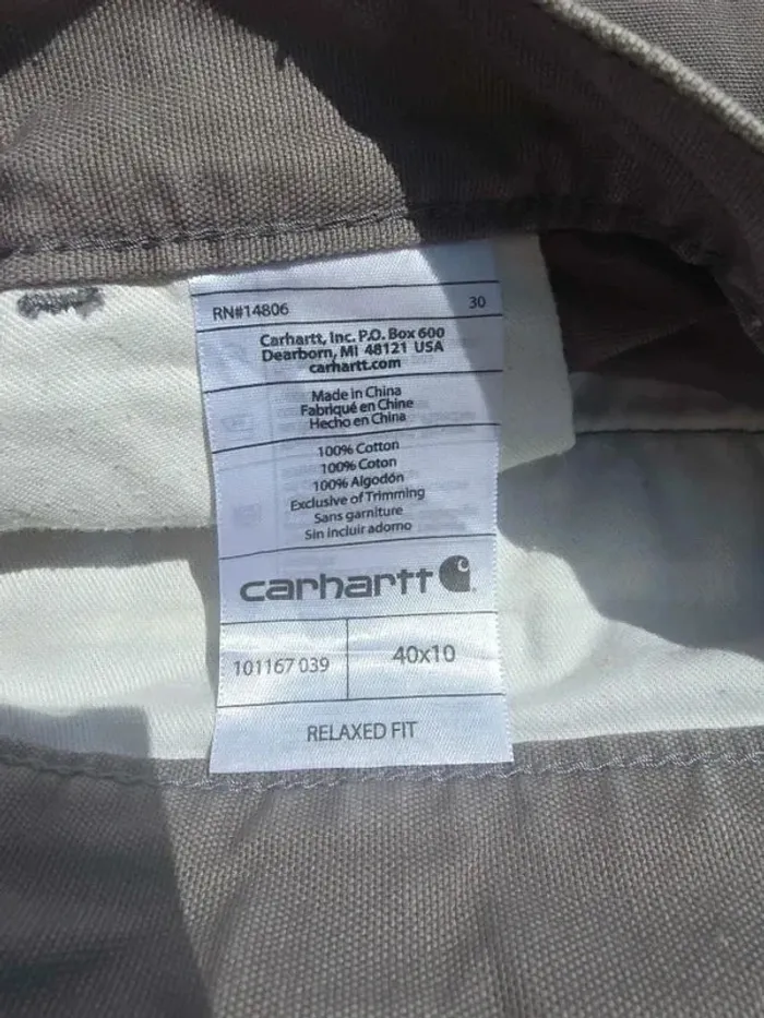 Short Carhartt W40 FR50 Bleu Homme Men SHO091 - photo numéro 5