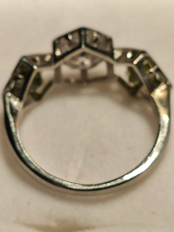 Bague acier et cristaux - photo numéro 4