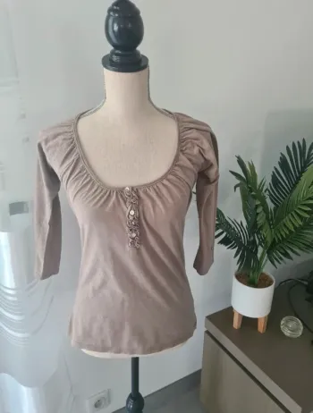 Haut Zara en coton bio taille M