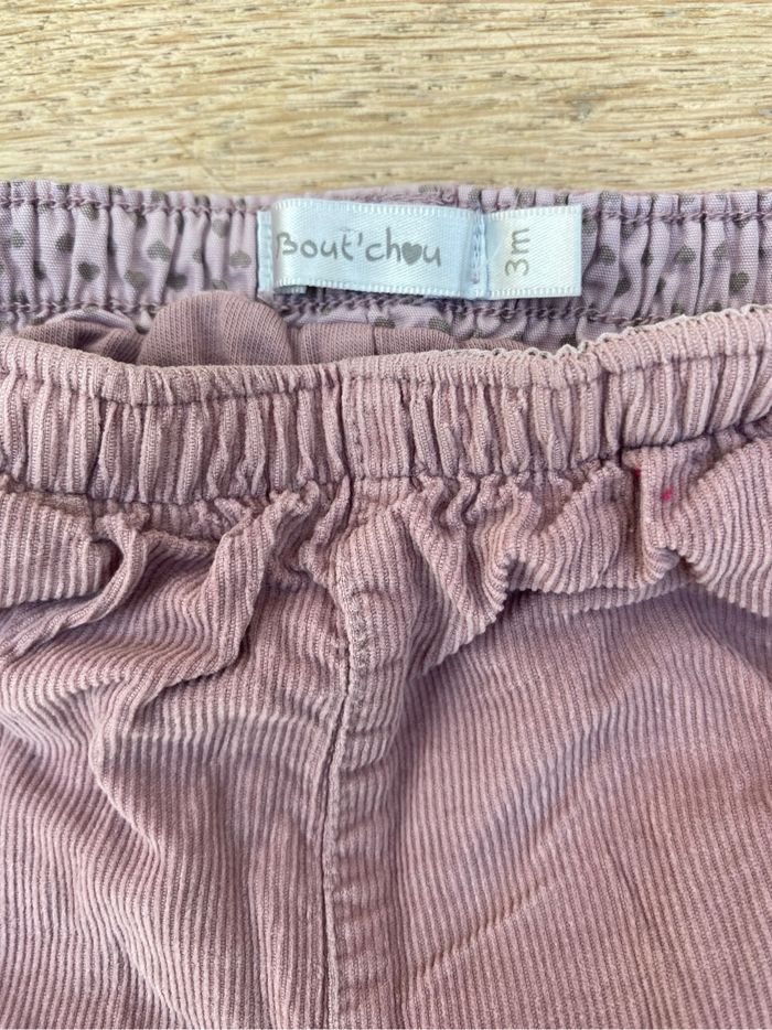 Lot bas pantalon bas sarouel bébé fille 3 mois taille élastique - photo numéro 3