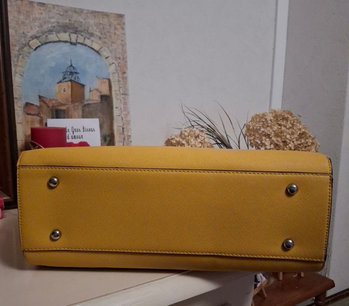 Sac à main jaune moutarde - photo numéro 4