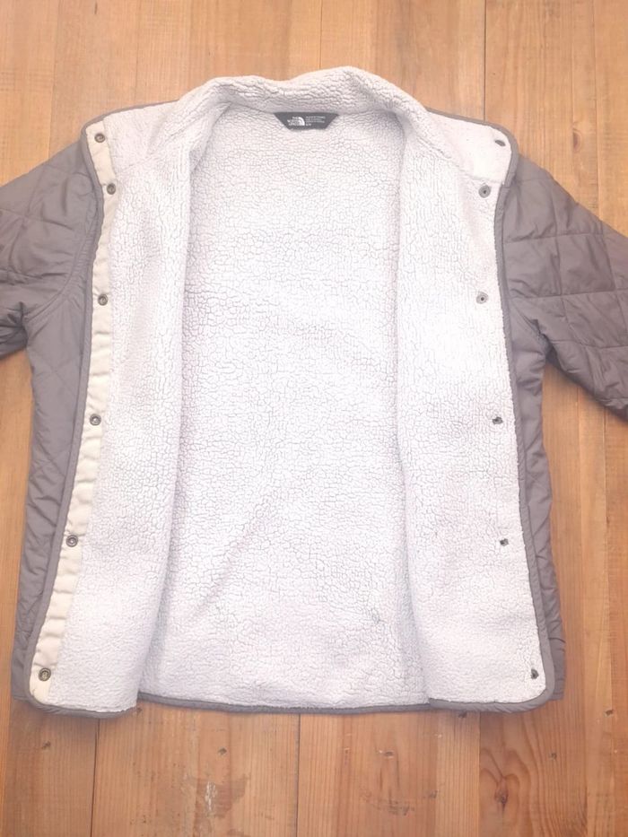 Veste a bouton the north face femme - marron - taille M - brodé (70) - photo numéro 6