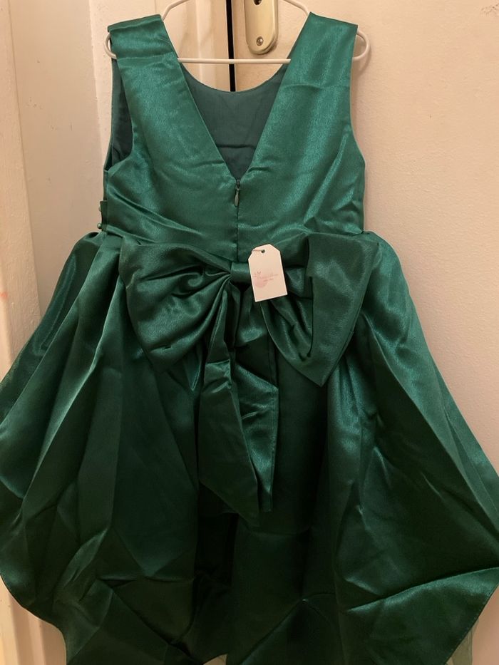 Robe de fête vert sapin - photo numéro 2