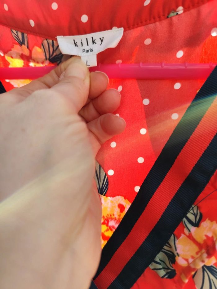 Robe légère rouge Kilky taille L - photo numéro 3