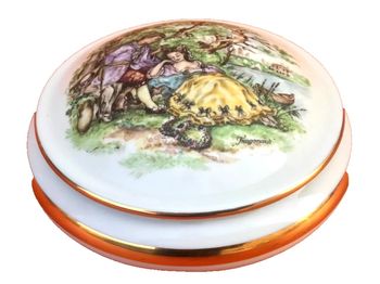 Bonbonnière / Boite à bijoux Porcelaine d' Art Laurent Freyry Limoges France