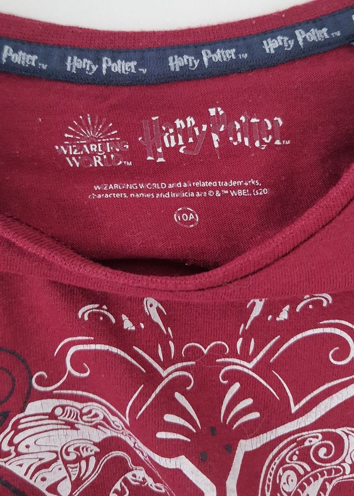 Tee-shirt manches longues Harry potter Bordeaux taille 10 ans - photo numéro 7
