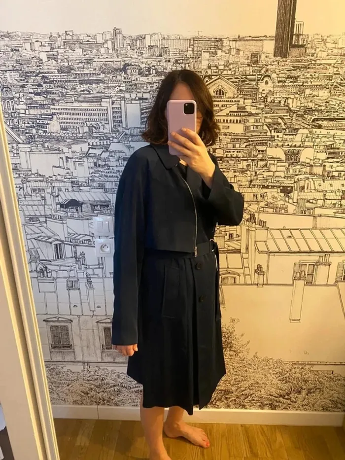 Ensemble robe + boléro bleu marine Karl Lagerfeld comme neuf taille 36 - photo numéro 14