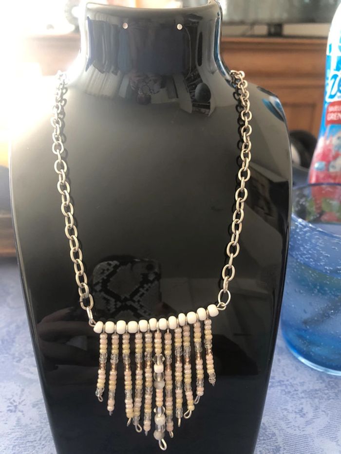 Pendentif chevrons fait main neuf