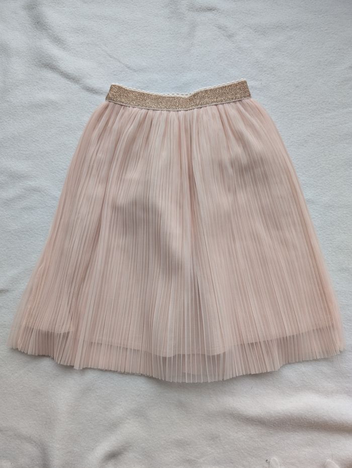 Jupe plissée à tulle rose pale - 4A - Kiabi