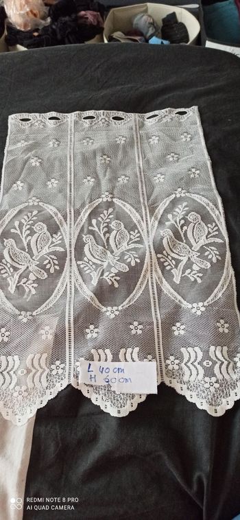 Rideau motifs oiseaux