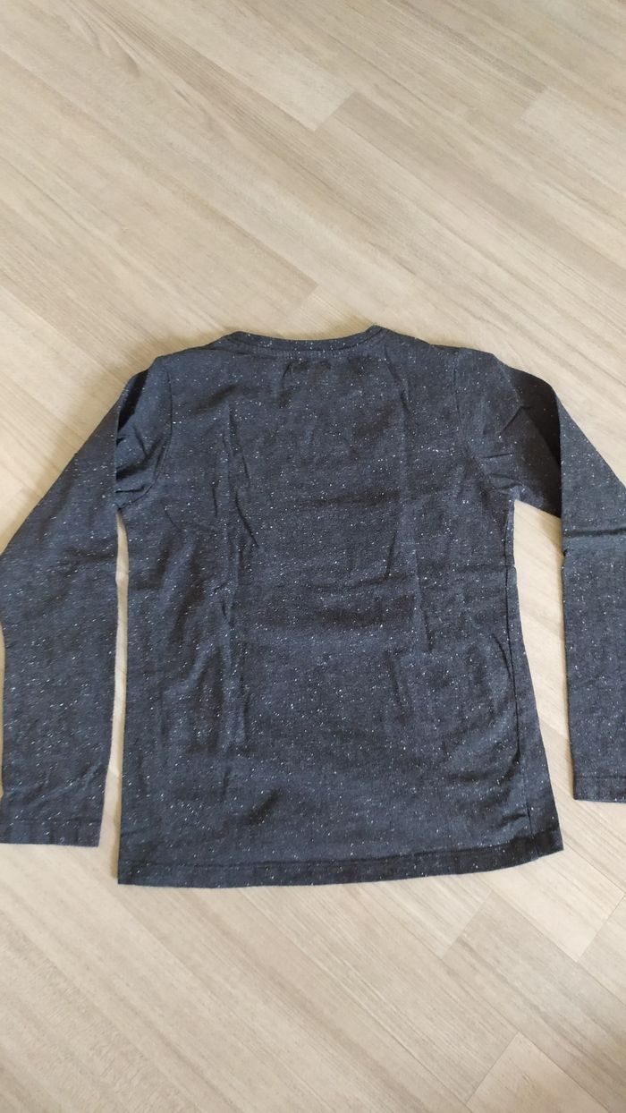 T-shirt gris chiné dpam - photo numéro 3