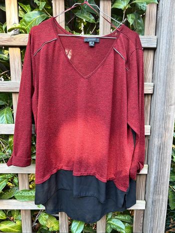 Pull léger bi matière