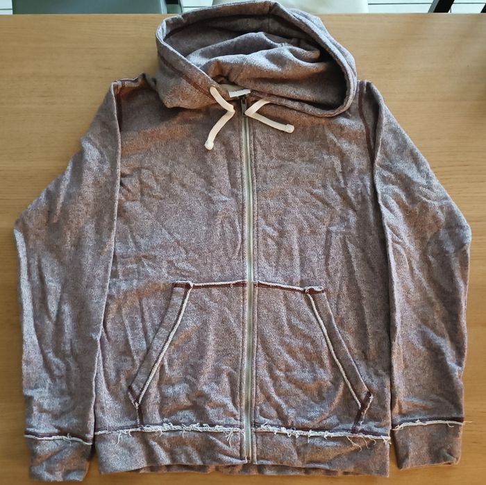 Veste gilet sweat zippé Celio bordeaux style vintage taille M homme - photo numéro 3