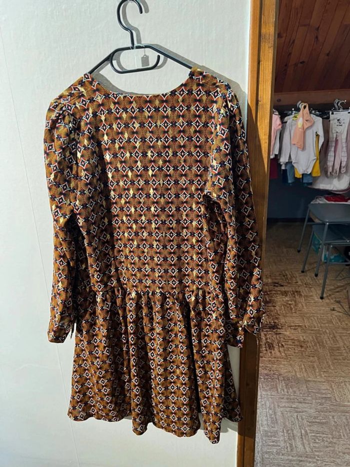 Robe Marron - L'olive Verte - Taille 3 (XL) - Neuve avec Étiquette - photo numéro 2