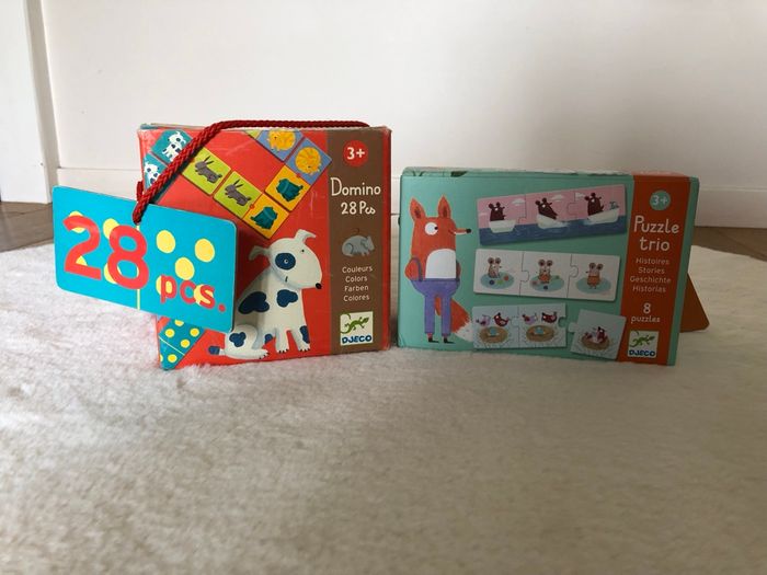 Lot puzzle et domino Djeco - complets