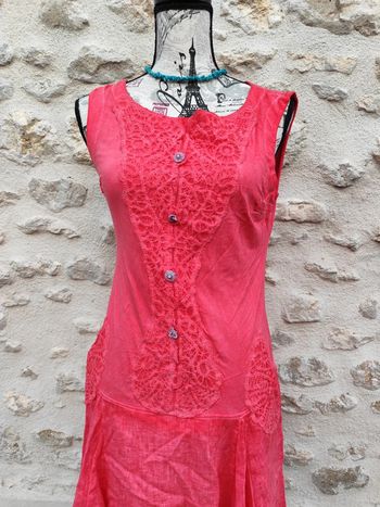 Magnifique robe Elisa Cavaletti taille S couleur corail #55